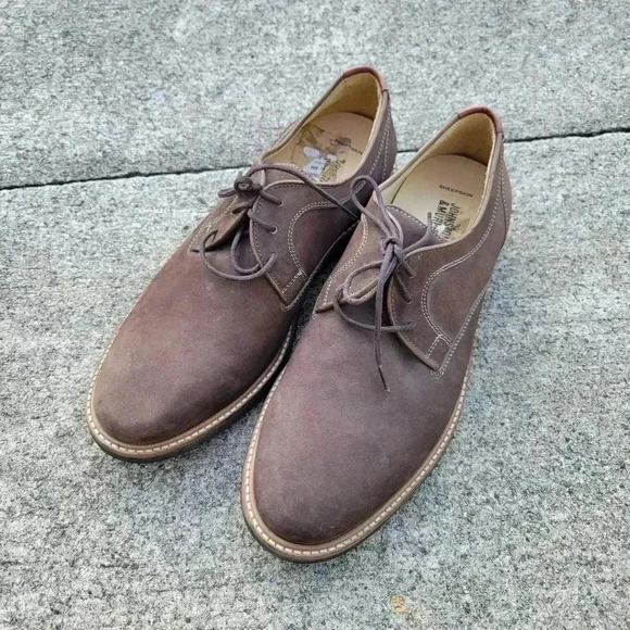 Johnston & Murphy Other - Johnston & Murphy Upton Sheepskin leather lace up men's dress shoes brown size 8